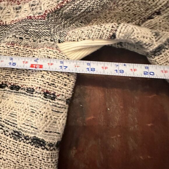 REBECCA TAYLOR Tweed Pattern Evening Jacket Navy Chain NICE Size 4 - Picture 8 of 13